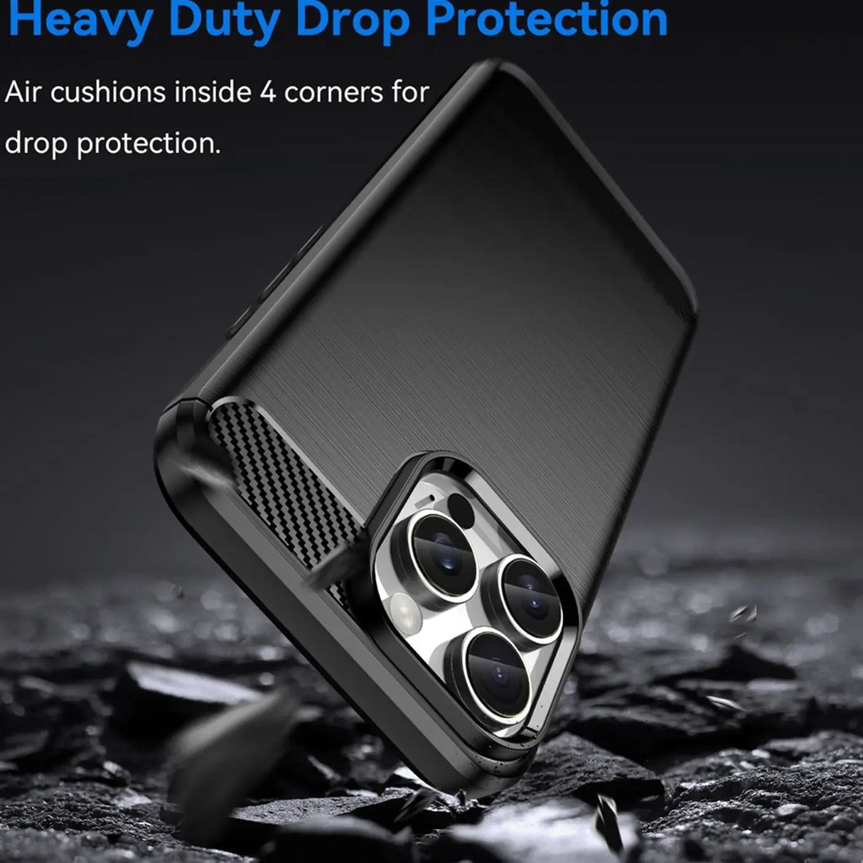 Stylische und elegante Handyhülle für iPhone 16 Pro Max in Carbonoptik