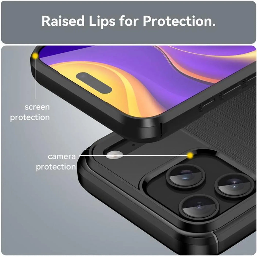 Stylische und elegante Handyhülle für iPhone 17 Pro in Carbonoptik