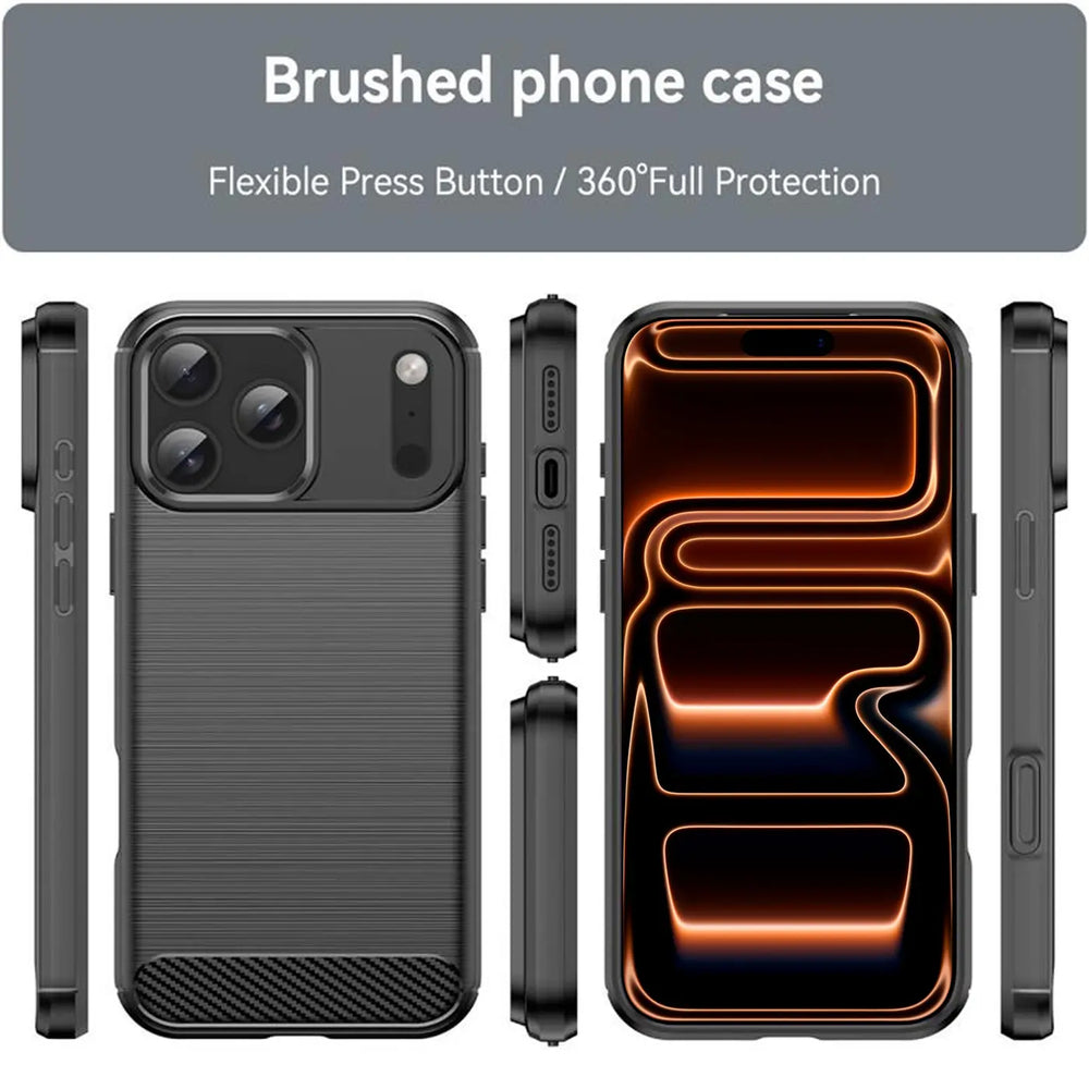 Stylische und elegante Handyhülle für iPhone 17 Pro in Carbonoptik