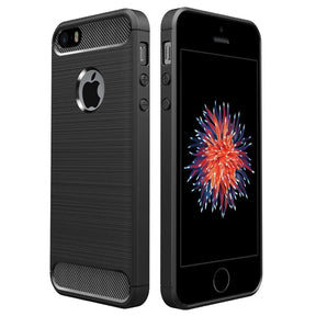 Stylische und elegante Handyhülle für iPhone 5 / 5S / SE in Carbonoptik