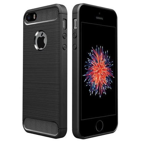 Stylische und elegante Handyhülle für iPhone 5 / 5S / SE in Carbonoptik