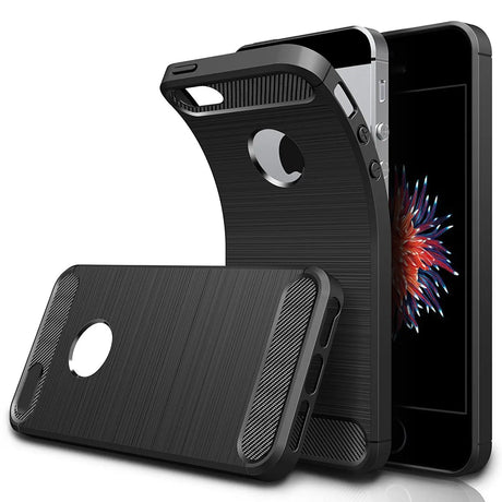 Stylische und elegante Handyhülle für iPhone 5 / 5S / SE in Carbonoptik