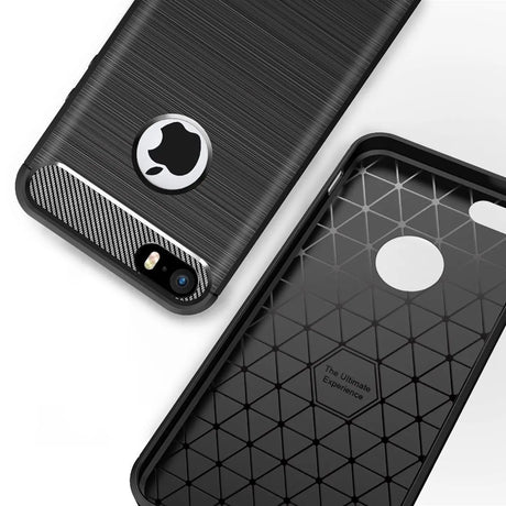 Stylische und elegante Handyhülle für iPhone 5 / 5S / SE in Carbonoptik