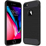 Stylische und elegante Handyhülle für iPhone 7 / 8 / SE 2 / SE 3 in Carbonoptik