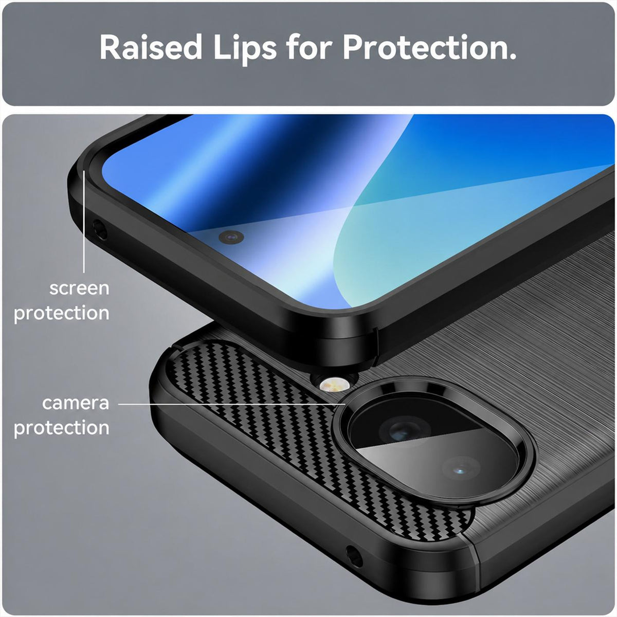 Google Pixel 10a - Carbon Hülle Stoßfest