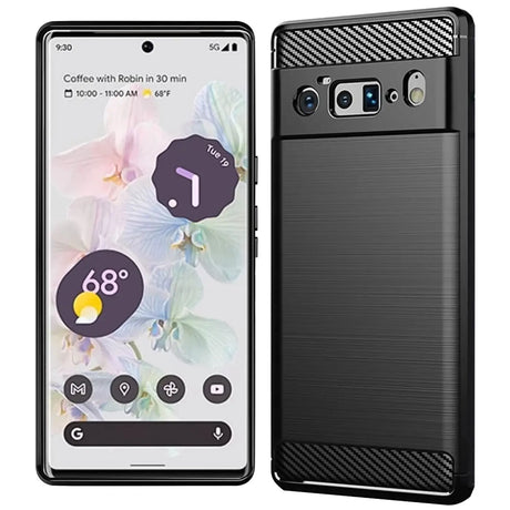 Stylische und elegante Handyhülle für Google Pixel 6 Pro in Carbonoptik