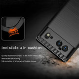 Stylische und elegante Handyhülle für Google Pixel 6 in Carbonoptik