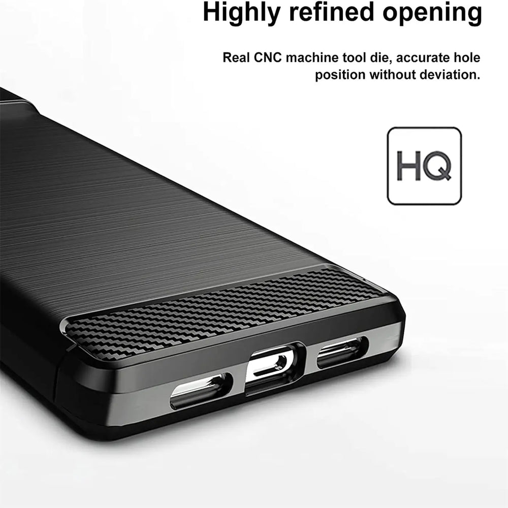 Stylische und elegante Handyhülle für Google Pixel 6 in Carbonoptik