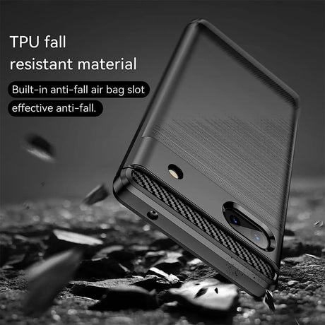 Stylische und elegante Handyhülle für Google Pixel 6a in Carbonoptik