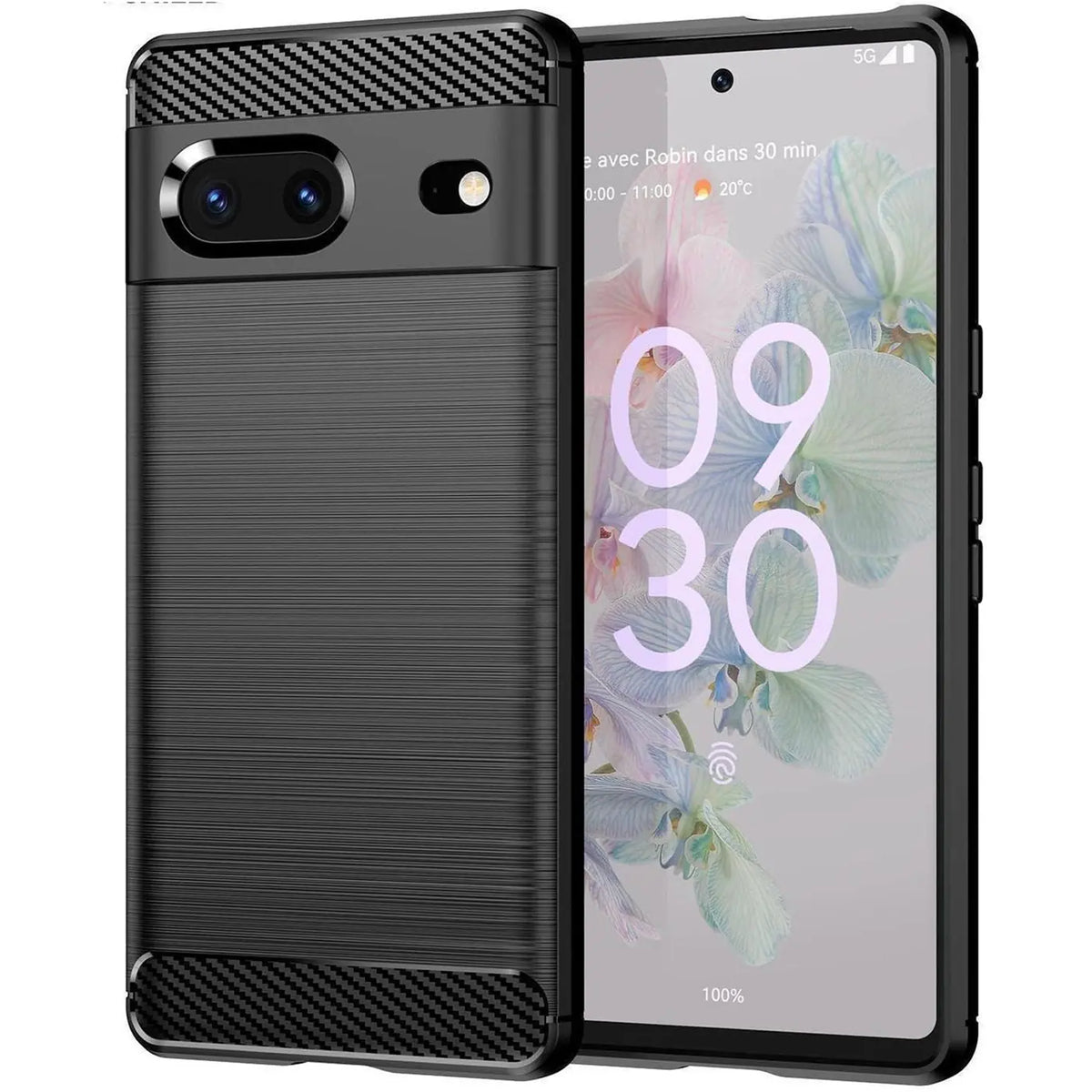Stylische und elegante Handyhülle für Google Pixel 7 in Carbonoptik