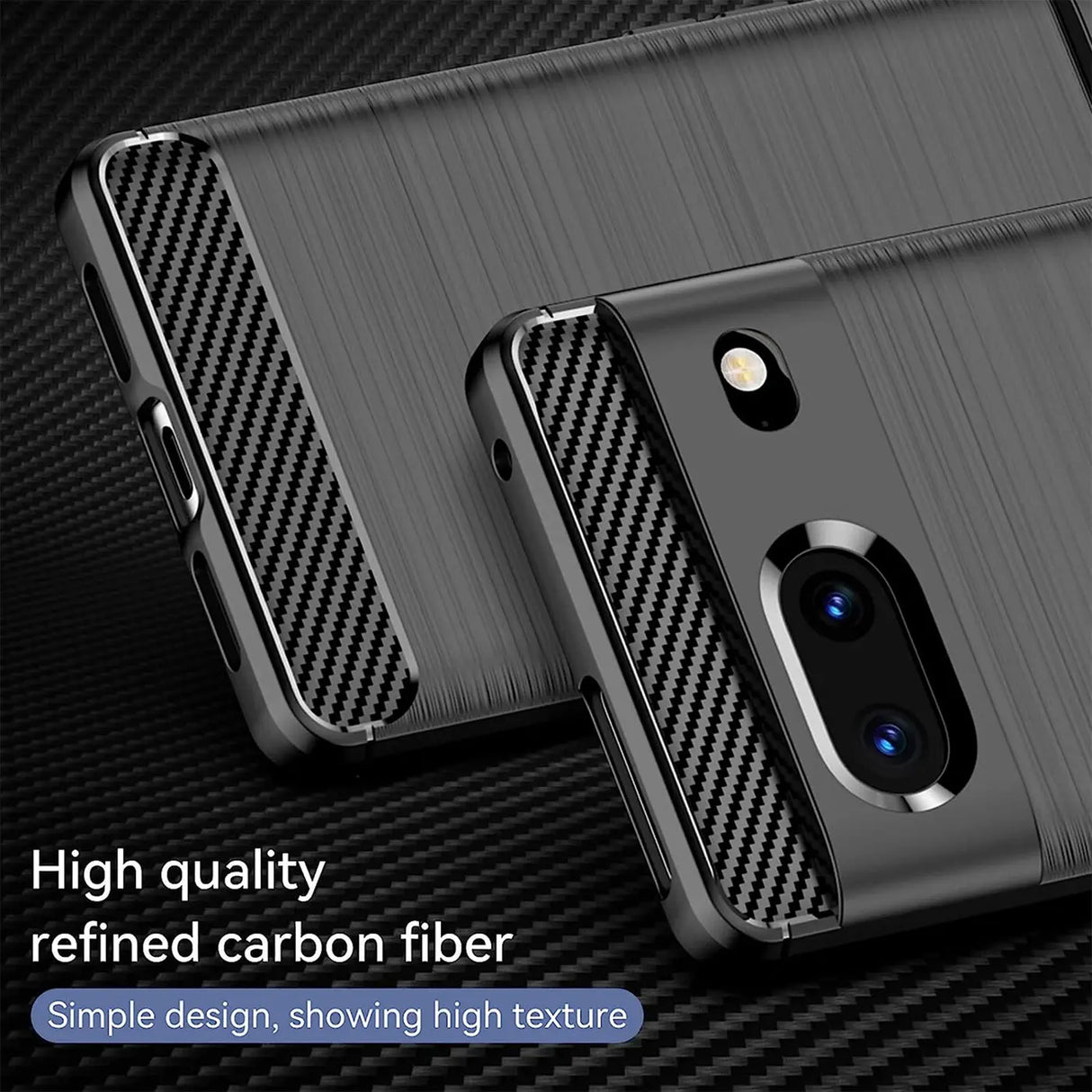 Stylische und elegante Handyhülle für Google Pixel 7 in Carbonoptik