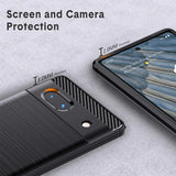 Stylische und elegante Handyhülle für Google Pixel 7a in Carbonoptik