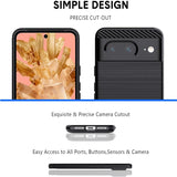 Stylische und elegante Handyhülle für Google Pixel 8 in Carbonoptik