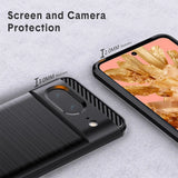 Stylische und elegante Handyhülle für Google Pixel 8 in Carbonoptik