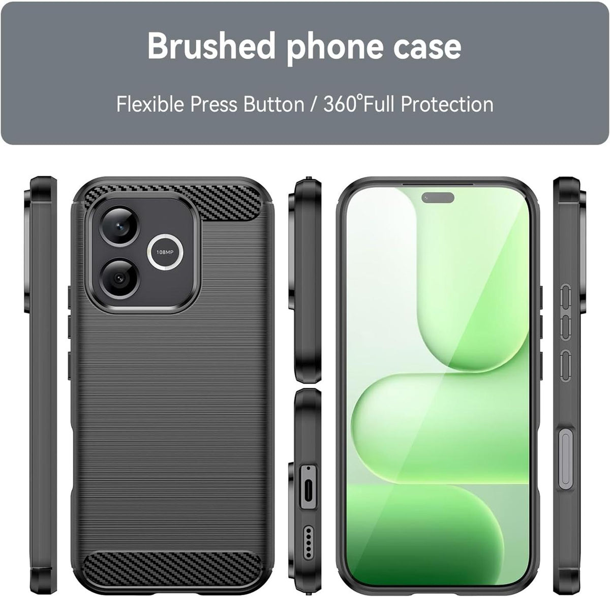 Honor 600 Lite - Carbon Hülle Stoßfest