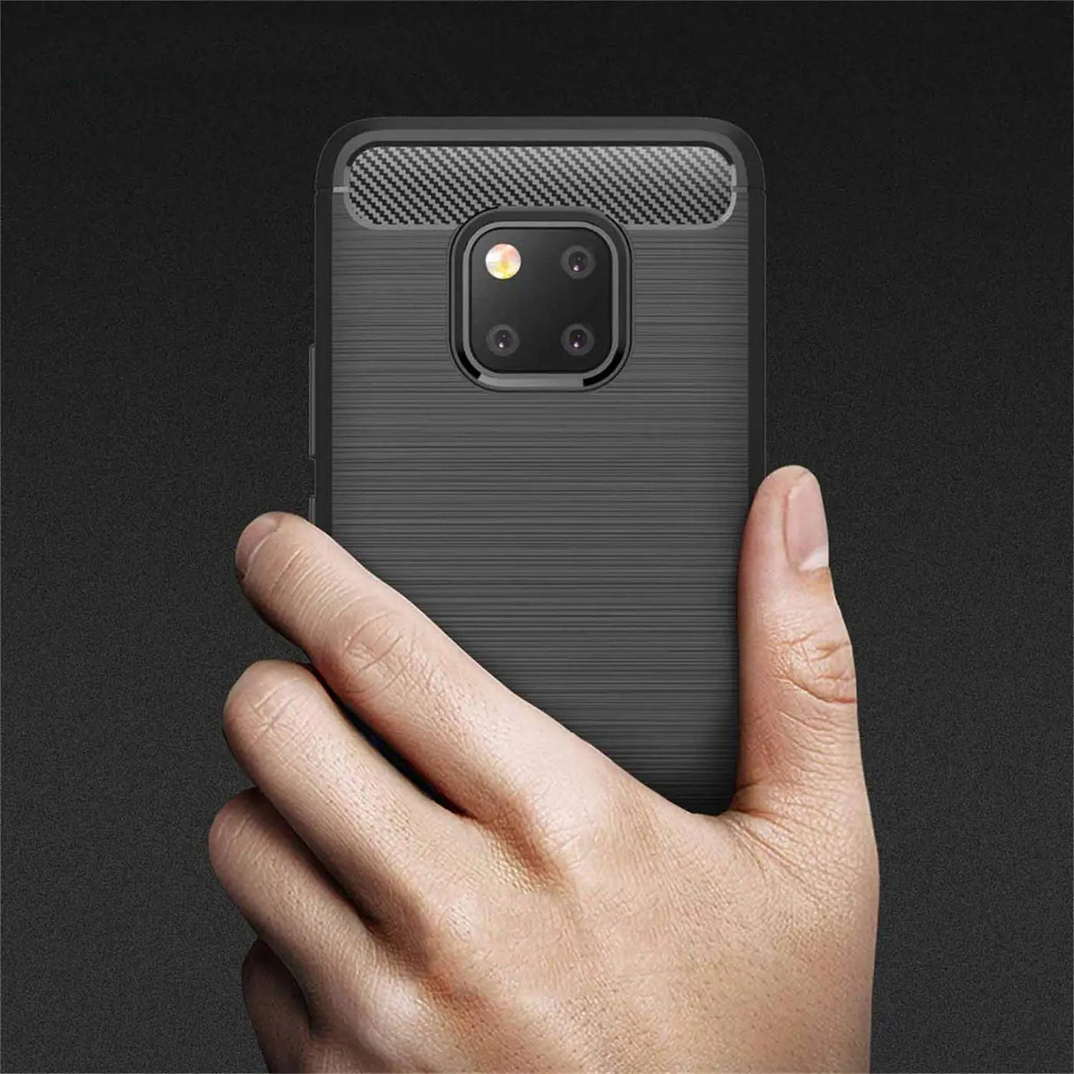 Stylische und elegante Handyhülle für Huawei Mate 20 Pro in Carbonoptik