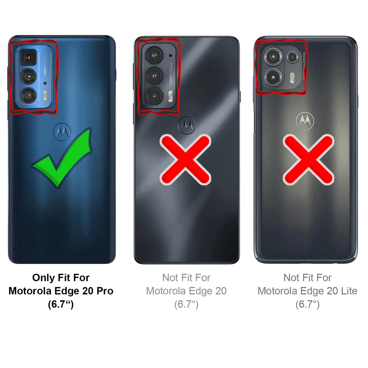 Stylische und elegante Handyhülle für Motorola Edge 20 Pro in Carbonoptik