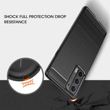 Stylische und elegante Handyhülle für Motorola Edge 20 in Carbonoptik