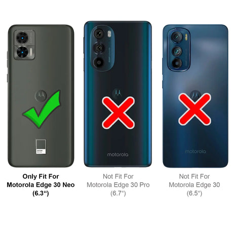 Stylische und elegante Handyhülle für Motorola Edge 30 Neo in Carbonoptik