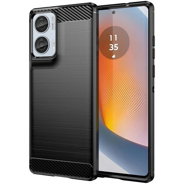 Stylische und elegante Handyhülle für Motorola Edge 50 Fusion in Carbonoptik