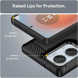 Stylische und elegante Handyhülle für Motorola Edge 50 Fusion in Carbonoptik