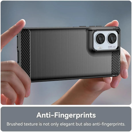 Stylische und elegante Handyhülle für Motorola Edge 50 Fusion in Carbonoptik