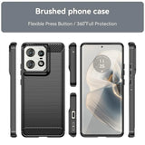Stylische und elegante Handyhülle für Motorola Edge 50 Pro in Carbonoptik