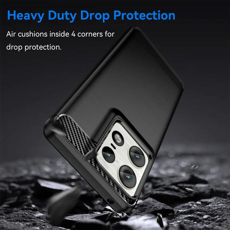 Stylische und elegante Handyhülle für Motorola Edge 50 Pro in Carbonoptik