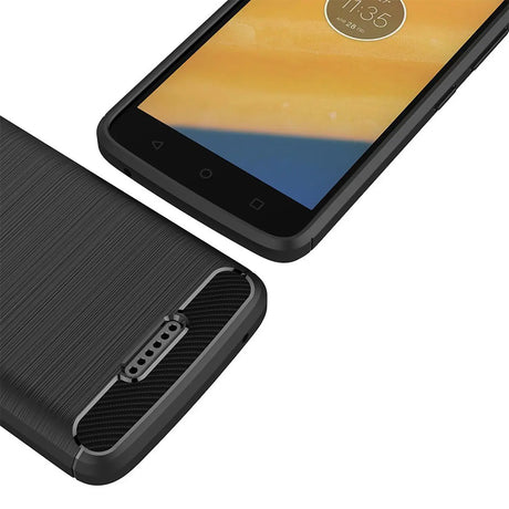 Stylische und elegante Handyhülle für Motorola Moto C Plus in Carbonoptik