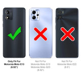 Stylische und elegante Handyhülle für Motorola Moto E13 in Carbonoptik