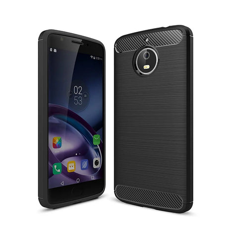 Stylische und elegante Handyhülle für Motorola Moto E4 Plus in Carbonoptik
