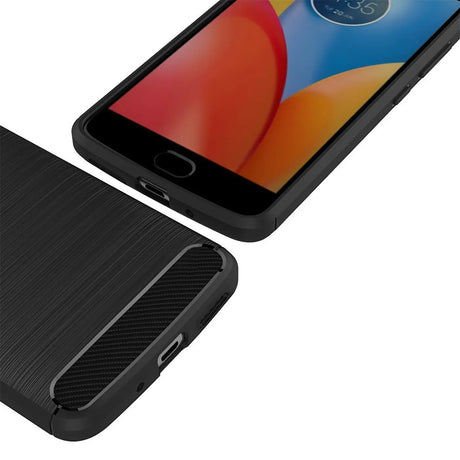 Stylische und elegante Handyhülle für Motorola Moto E4 Plus in Carbonoptik