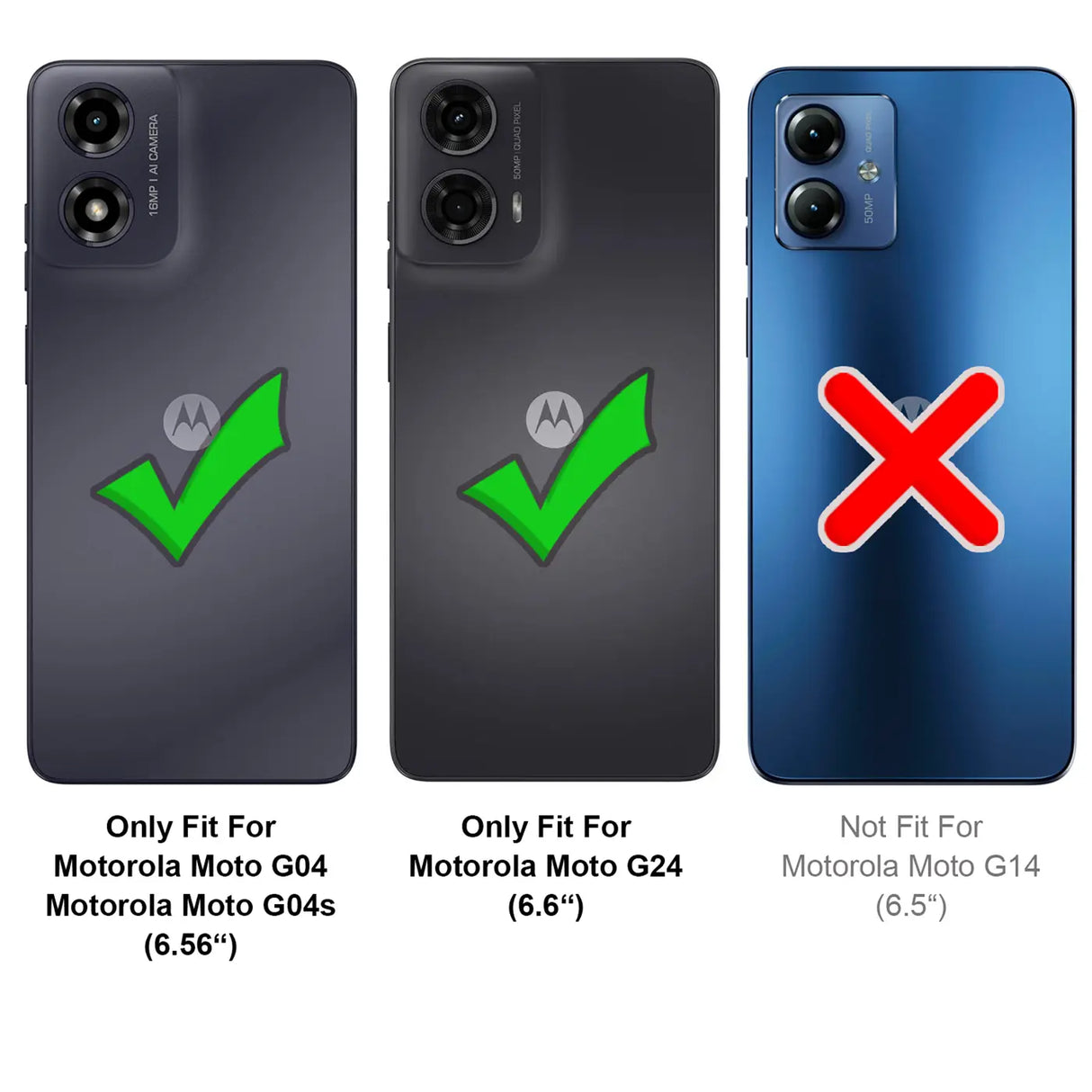 Stylische und elegante Handyhülle für Motorola Moto G04 / G24 in Carbonoptik