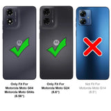 Stylische und elegante Handyhülle für Motorola Moto G04 / G24 in Carbonoptik