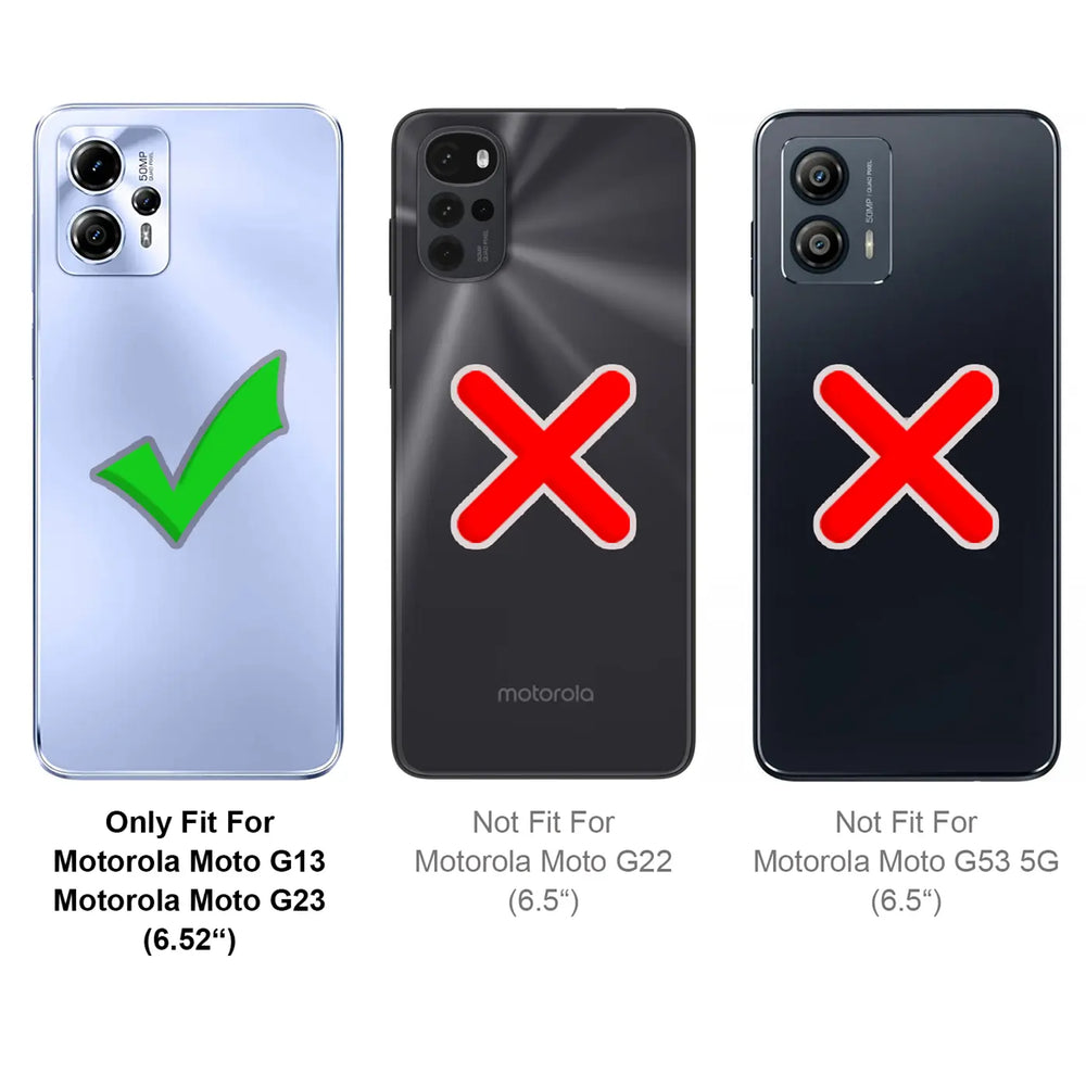 Stylische und elegante Handyhülle für Motorola Moto G13 / G23 in Carbonoptik