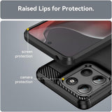 Motorola Moto G17 / G17 Power - Carbon Hülle Stoßfest
