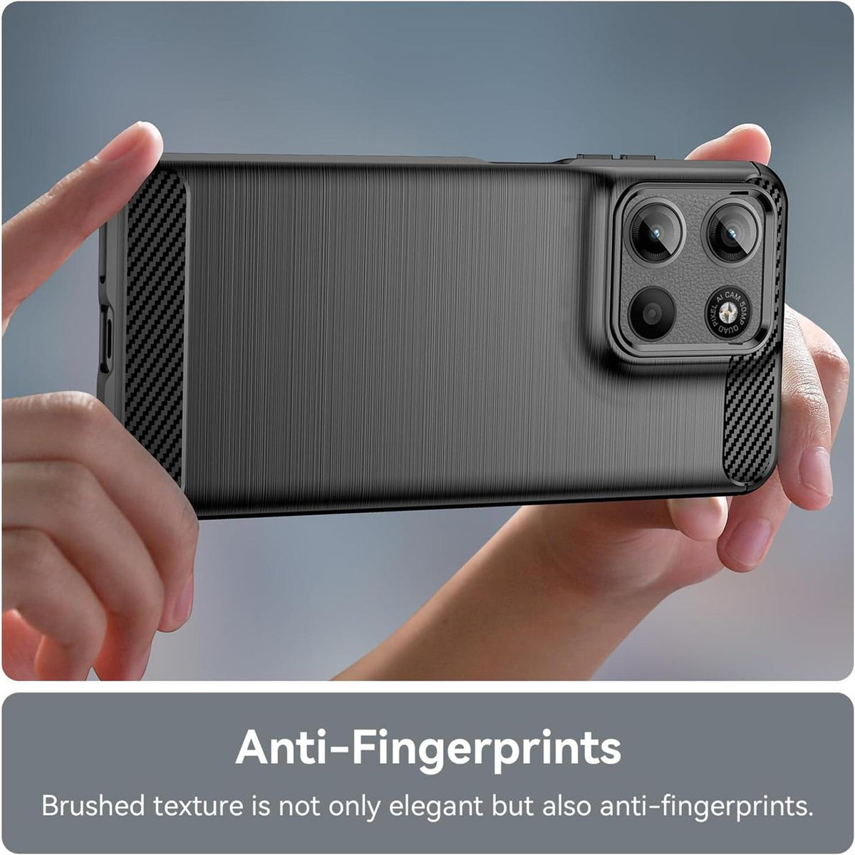 Motorola Moto G17 / G17 Power - Carbon Hülle Stoßfest