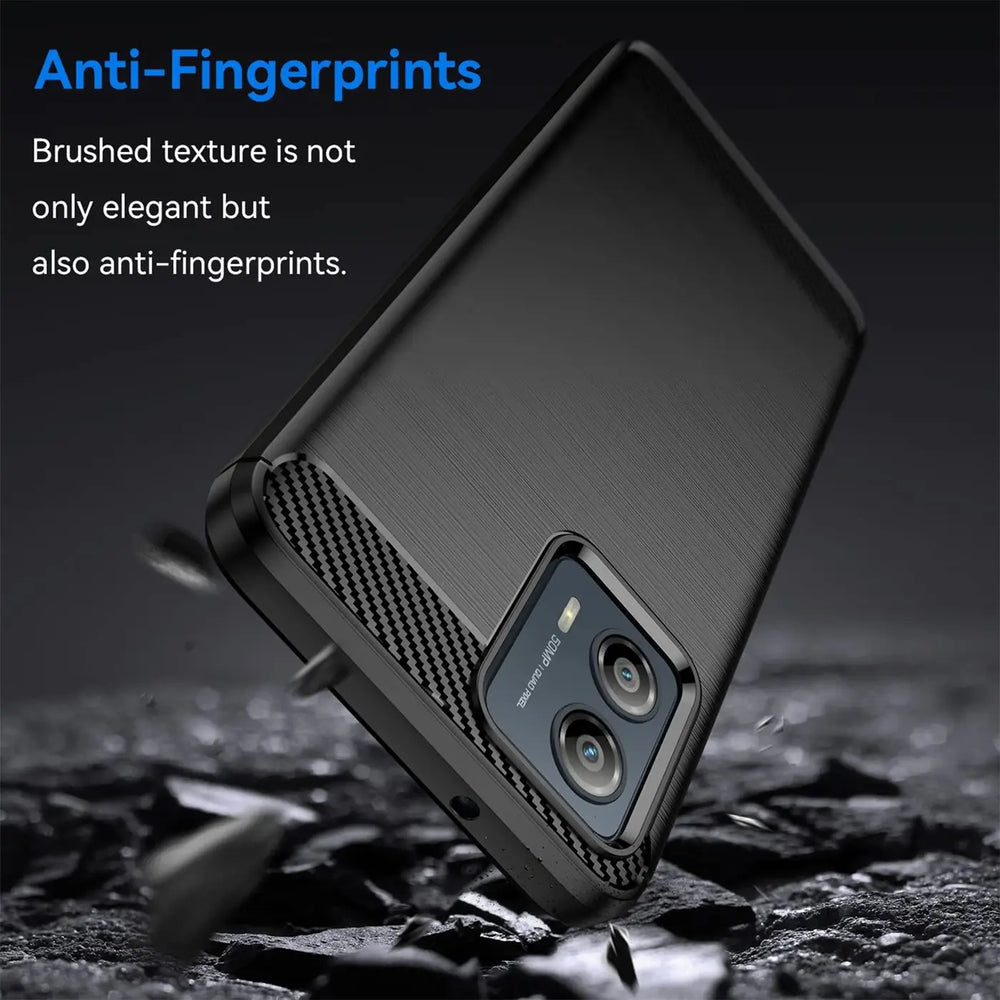 Stylische und elegante Handyhülle für Motorola Moto G53 5G in Carbonoptik
