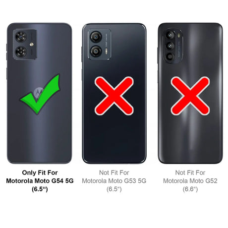 Stylische und elegante Handyhülle für Motorola Moto G54 5G in Carbonoptik