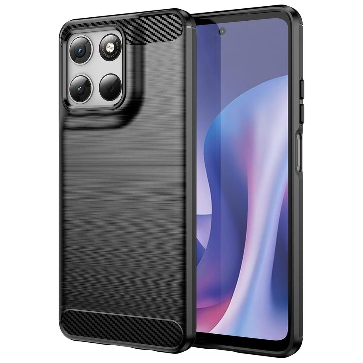 Motorola Moto G57 Power - Carbon Hülle Stoßfest