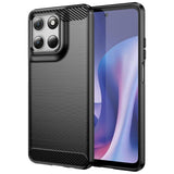 Motorola Moto G57 Power - Carbon Hülle Stoßfest