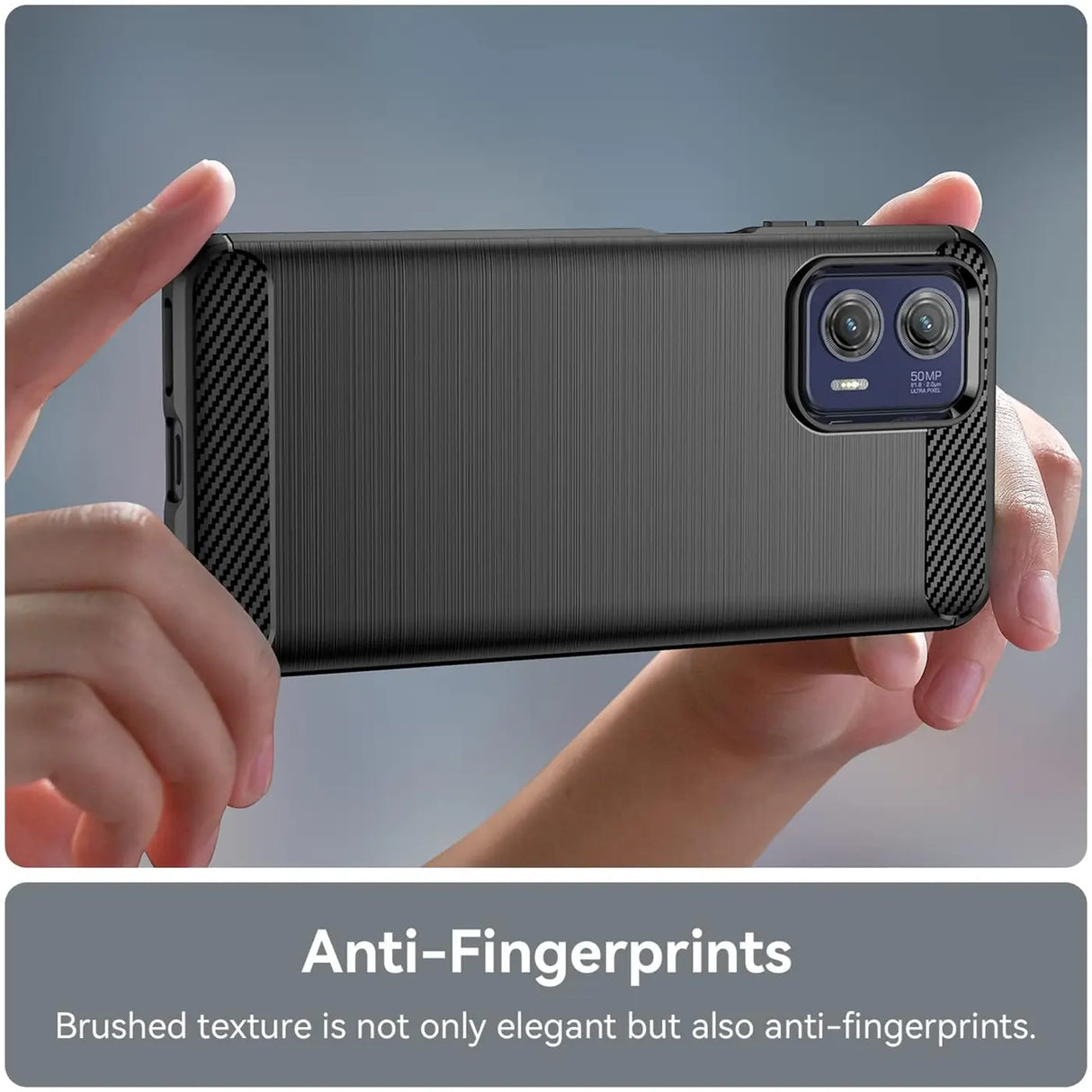 Stylische und elegante Handyhülle für Motorola Moto G73 5G in Carbonoptik