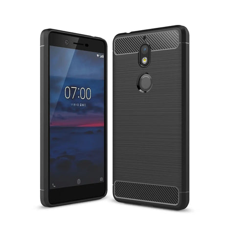 Stylische und elegante Handyhülle für Nokia 7 in Carbonoptik