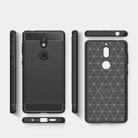 Stylische und elegante Handyhülle für Nokia 7 in Carbonoptik