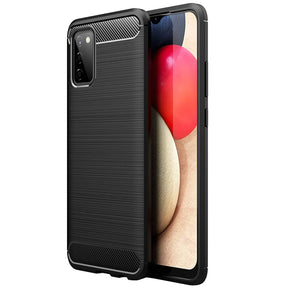 Stylische und elegante Handyhülle für Samsung Galaxy A02s in Carbonoptik