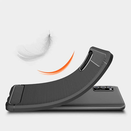 Stylische und elegante Handyhülle für Samsung Galaxy A02s in Carbonoptik