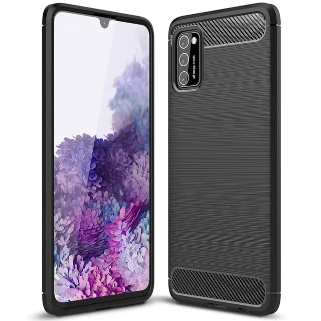 Stylische und elegante Handyhülle für Samsung Galaxy A03s in Carbonoptik