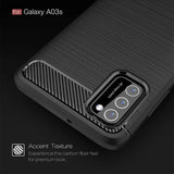 Stylische und elegante Handyhülle für Samsung Galaxy A03s in Carbonoptik