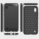Stylische und elegante Handyhülle für Samsung Galaxy A10 in Carbonoptik