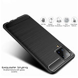 Stylische und elegante Handyhülle für Samsung Galaxy A12 / M12 in Carbonoptik